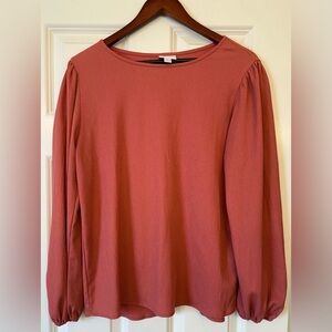LuLaRoe Vivian Button Back Long Sleeve Top Size Medium